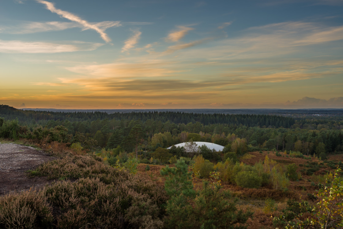 "Caesar's Camp Sundown" stock image