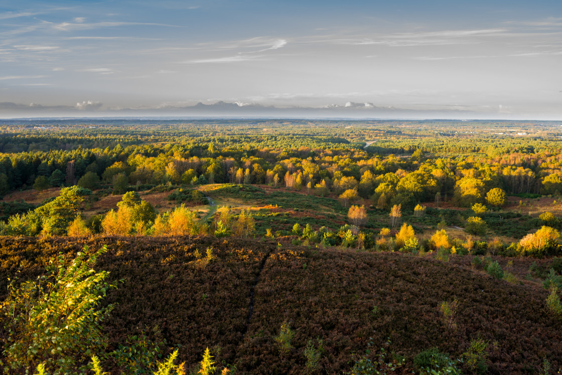 "Evening Sun Glancing Landscape" stock image