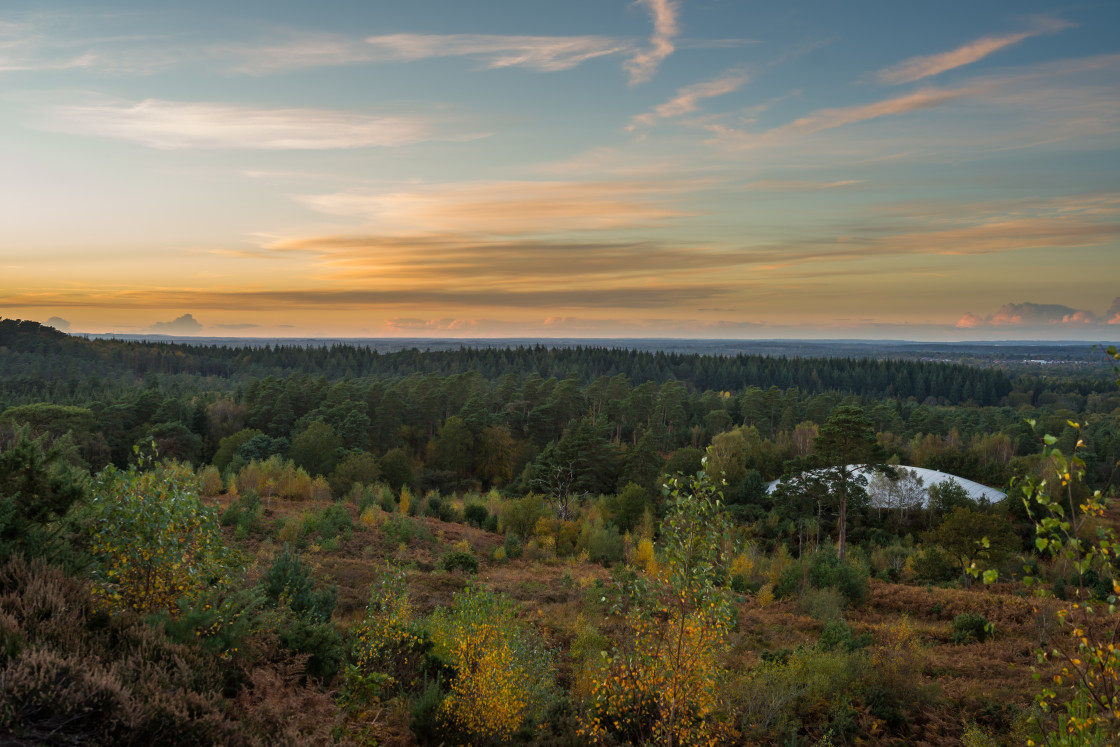 "Sundown on Caesar's Camp" stock image