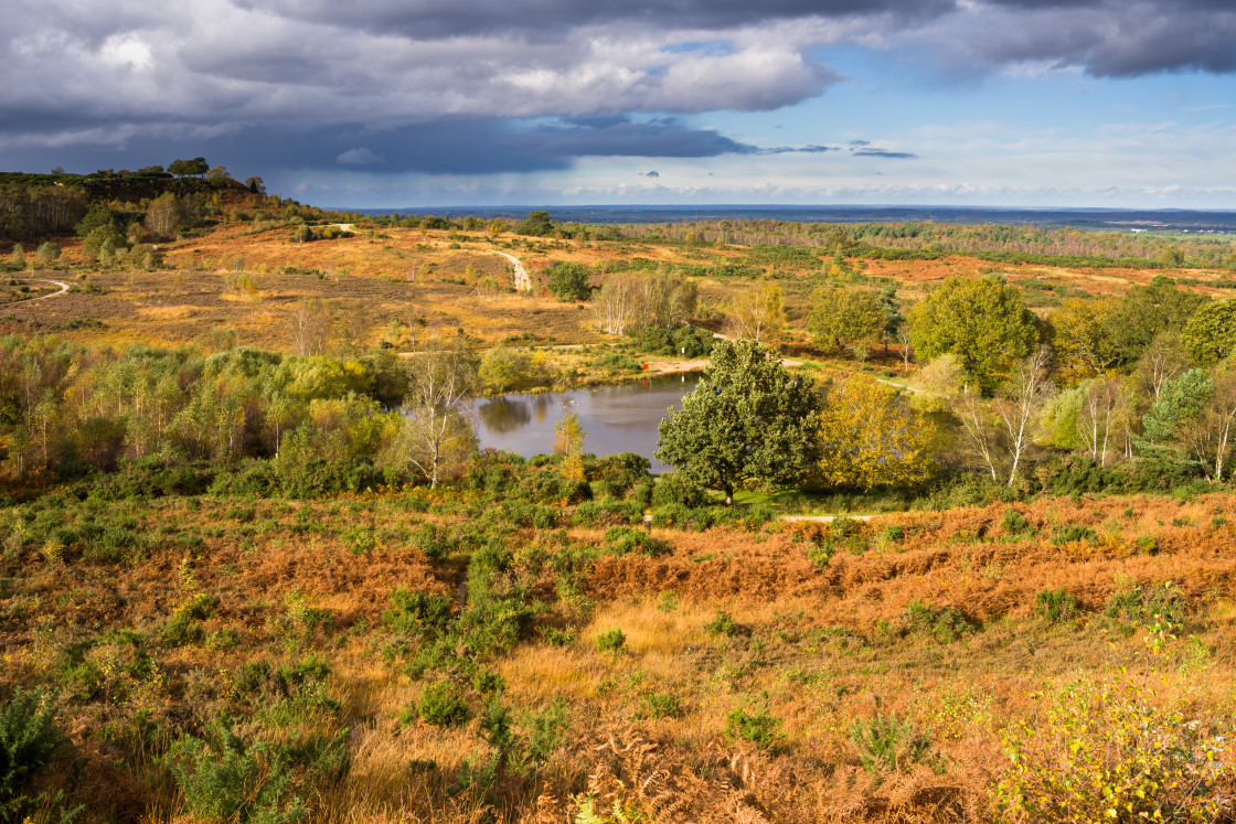 "Caesar's Camp Landscape" stock image