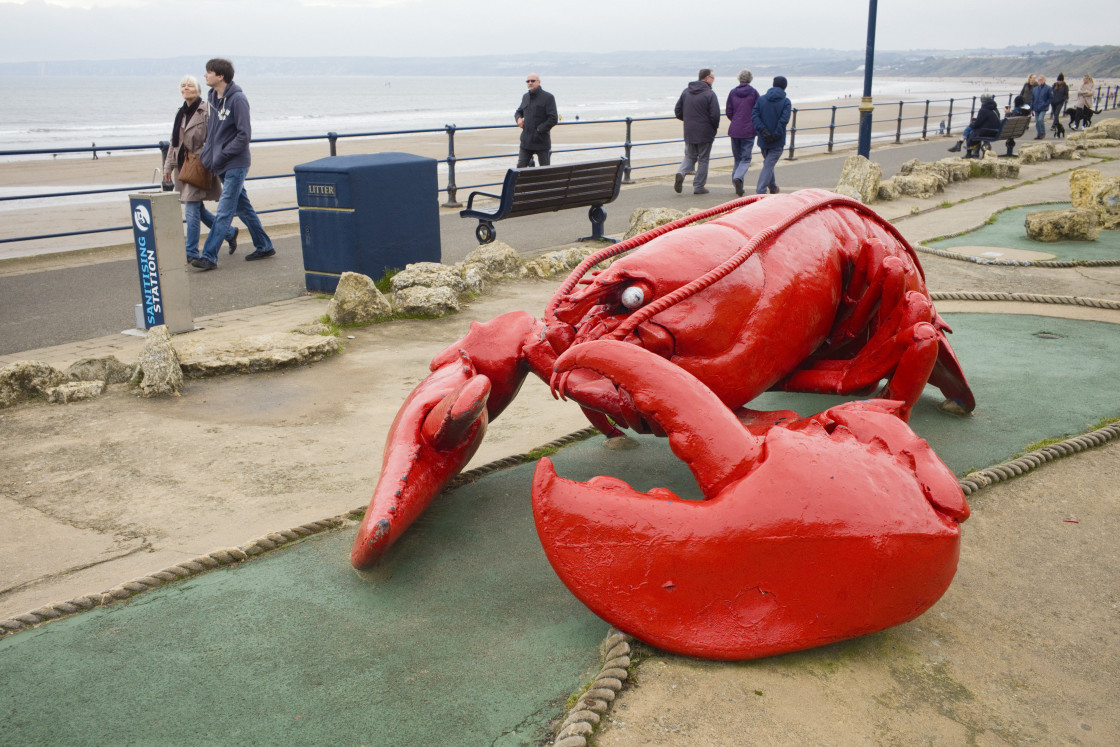 "The lobster that golfers like" stock image