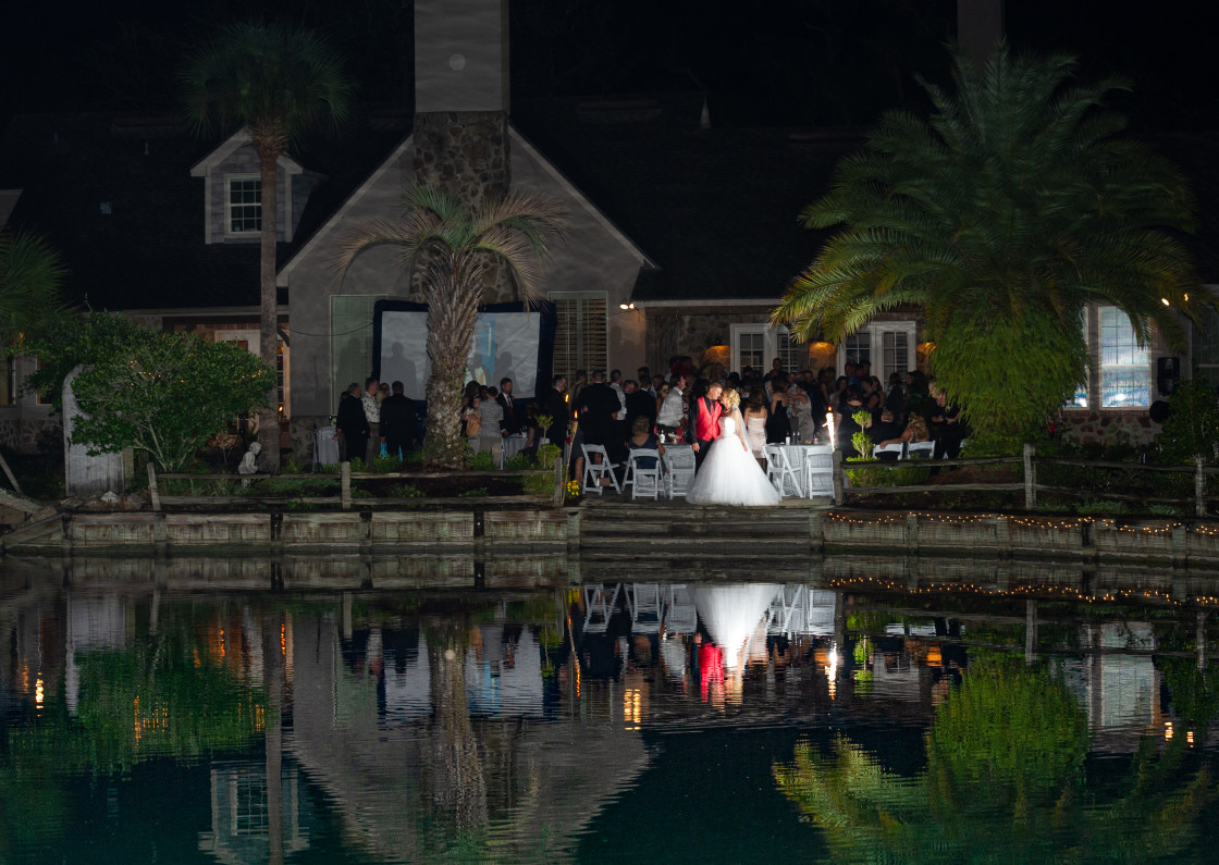 "Wedding at night" stock image