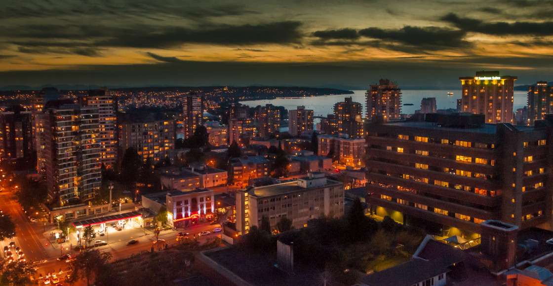 "British Columbia skyline" stock image