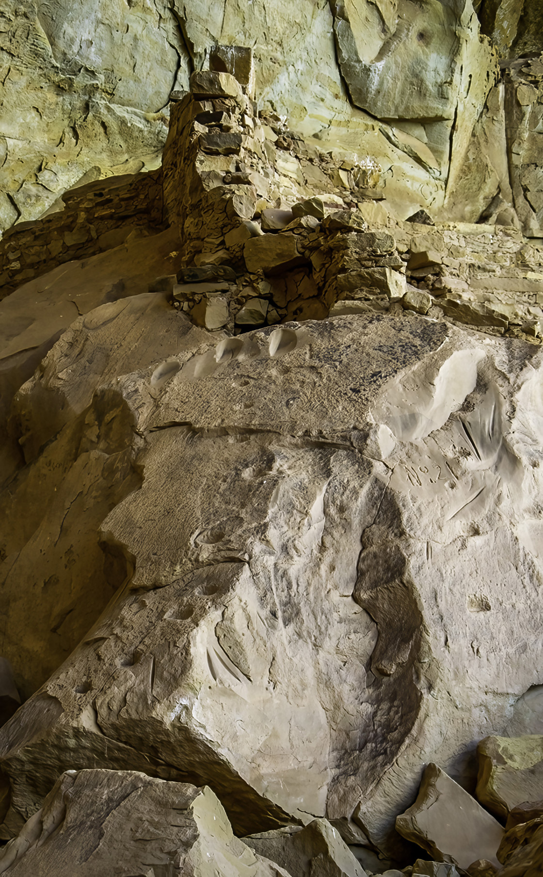 "Ancient Puebloan Honing And Sharpening Rock" stock image