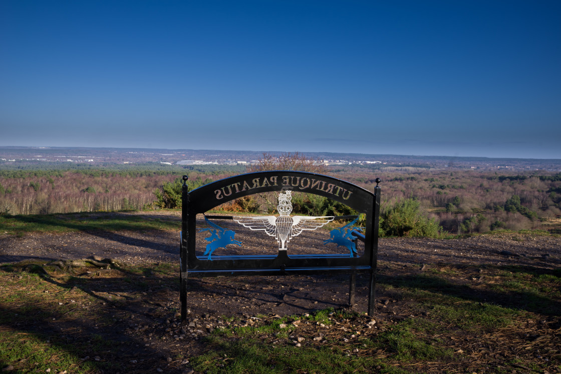 "Winter View from Caesar's Camp Hill Fort" stock image