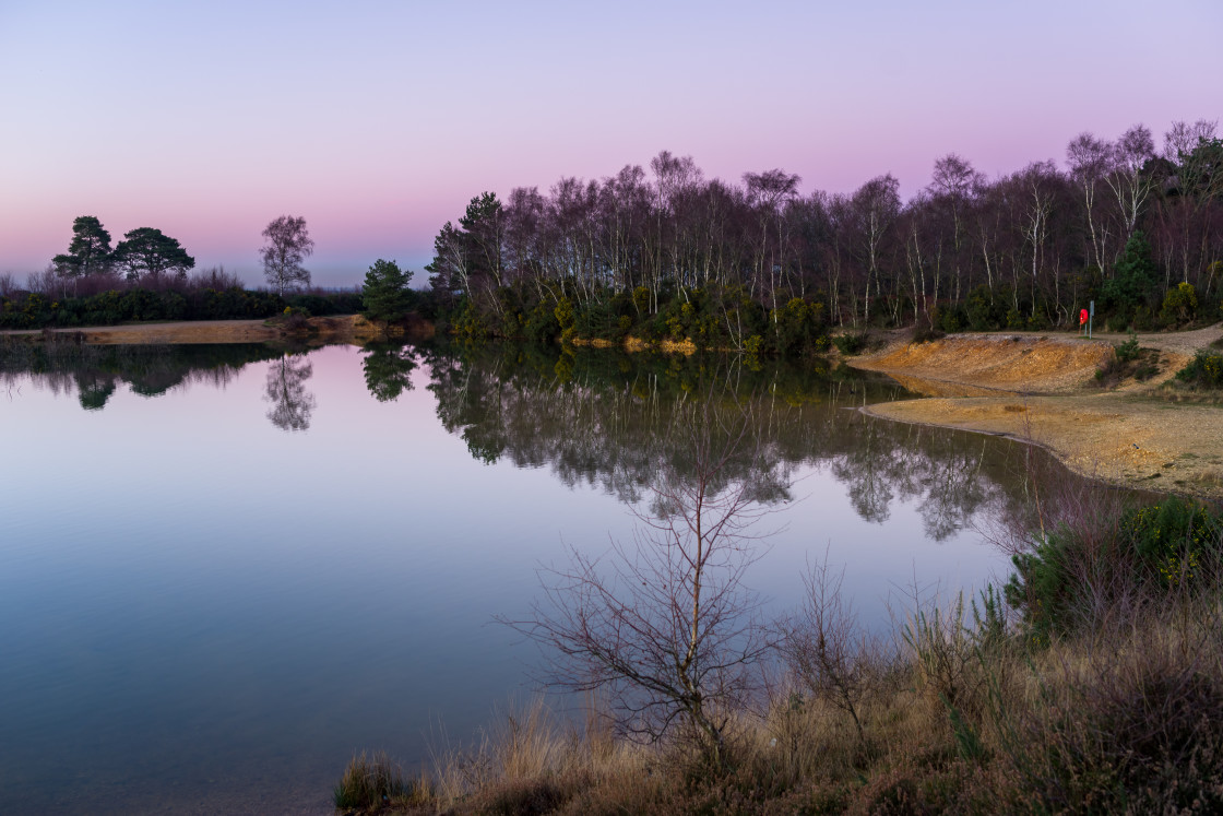 "Lake Twilight" stock image