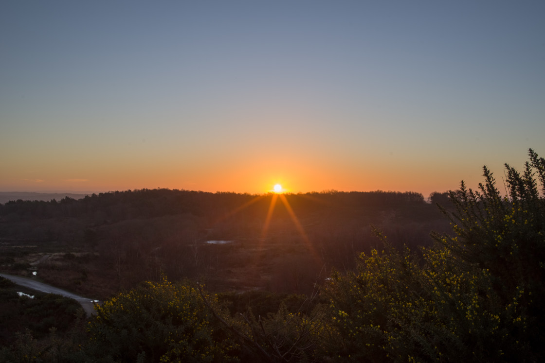 "Sunrise Caesar's Camp" stock image