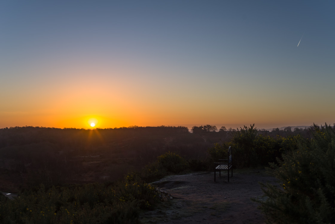 "Sunrise Caesar's Camp" stock image