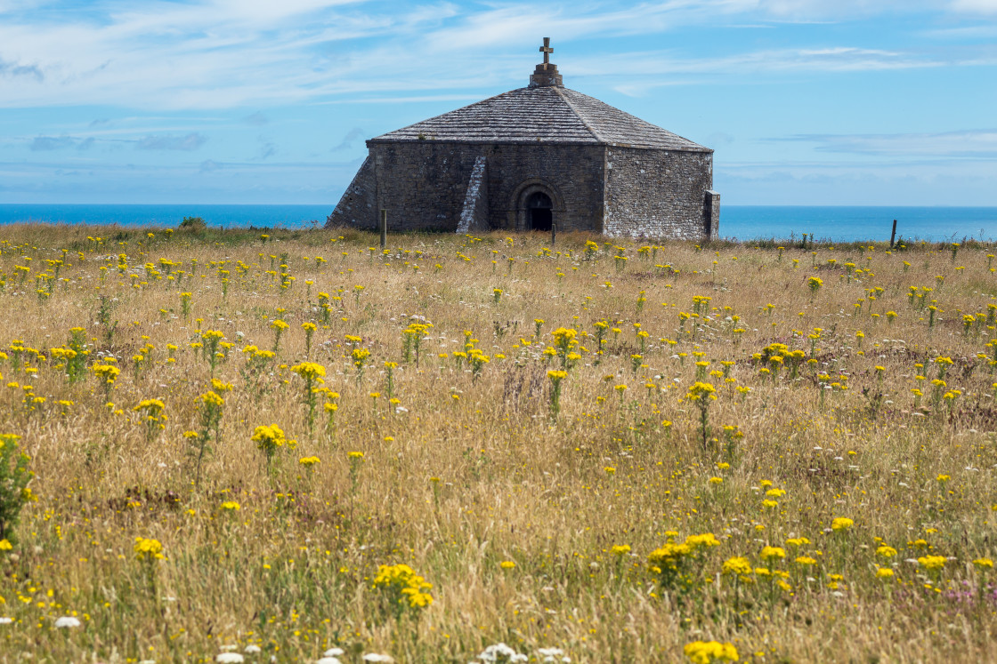 "St. Aldhelm's Chapel" stock image