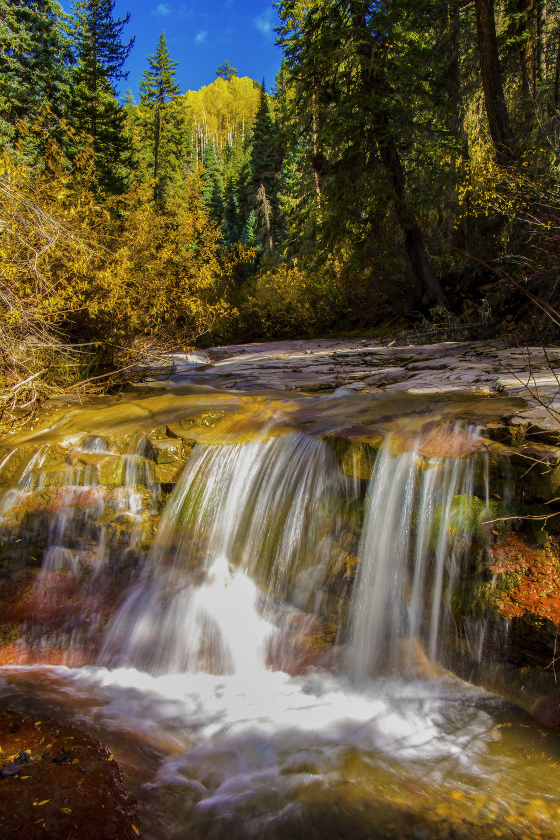 "Autumn Waterfall" stock image