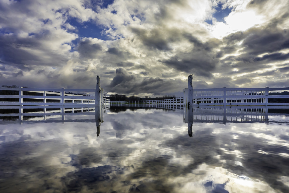 "Morning Reflections" stock image