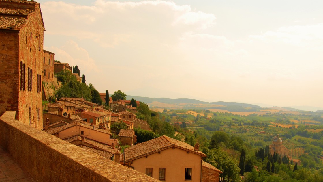 "Volterra, an ancient hilltop town, Tuscany, Italy." stock image