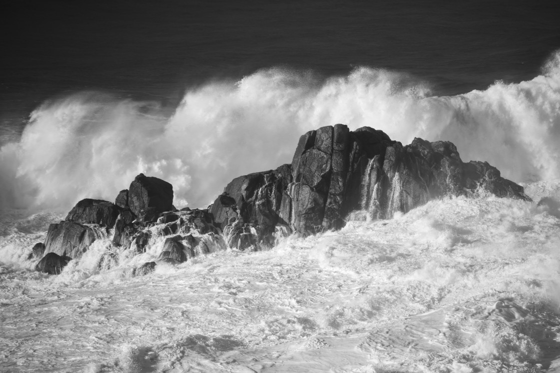 "The Power of the ocean." stock image