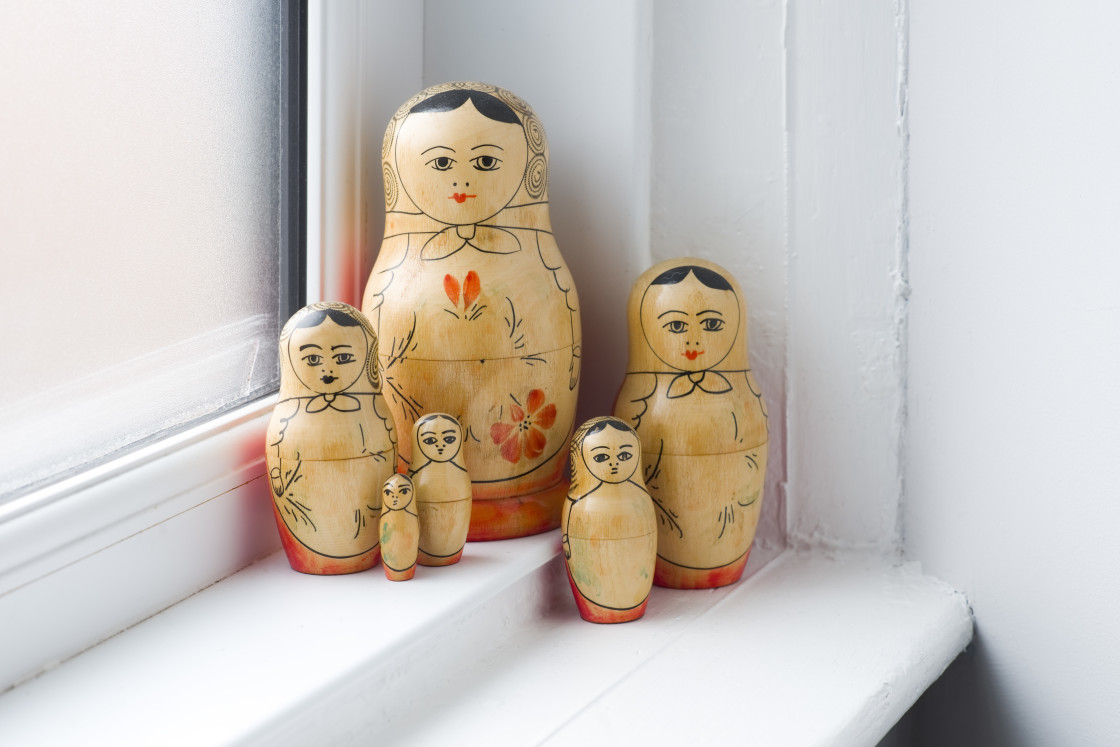 "Russian Dolls" stock image