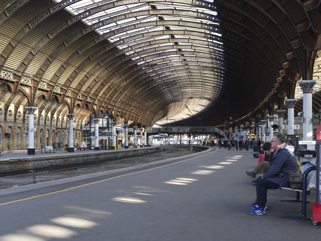 "York railway station" stock image