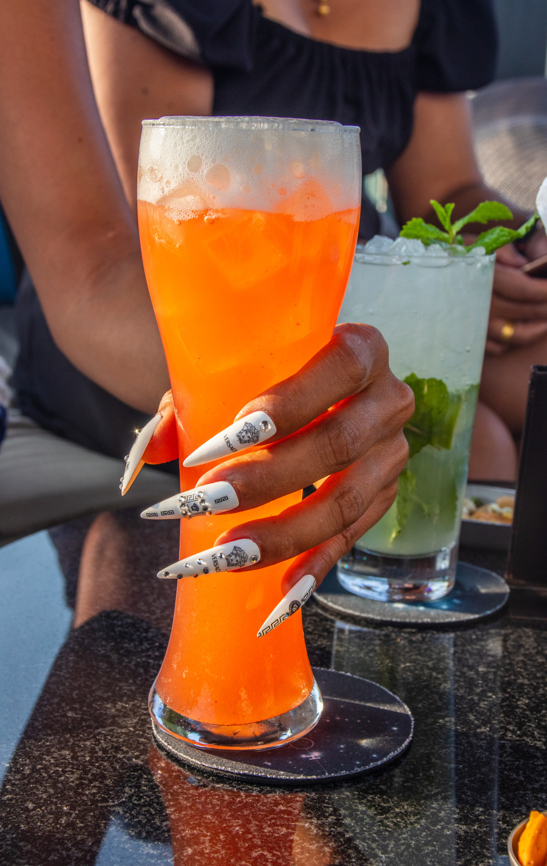 "One My Fair Lady Cocktail at a Rooftop Bar in Thailand" stock image