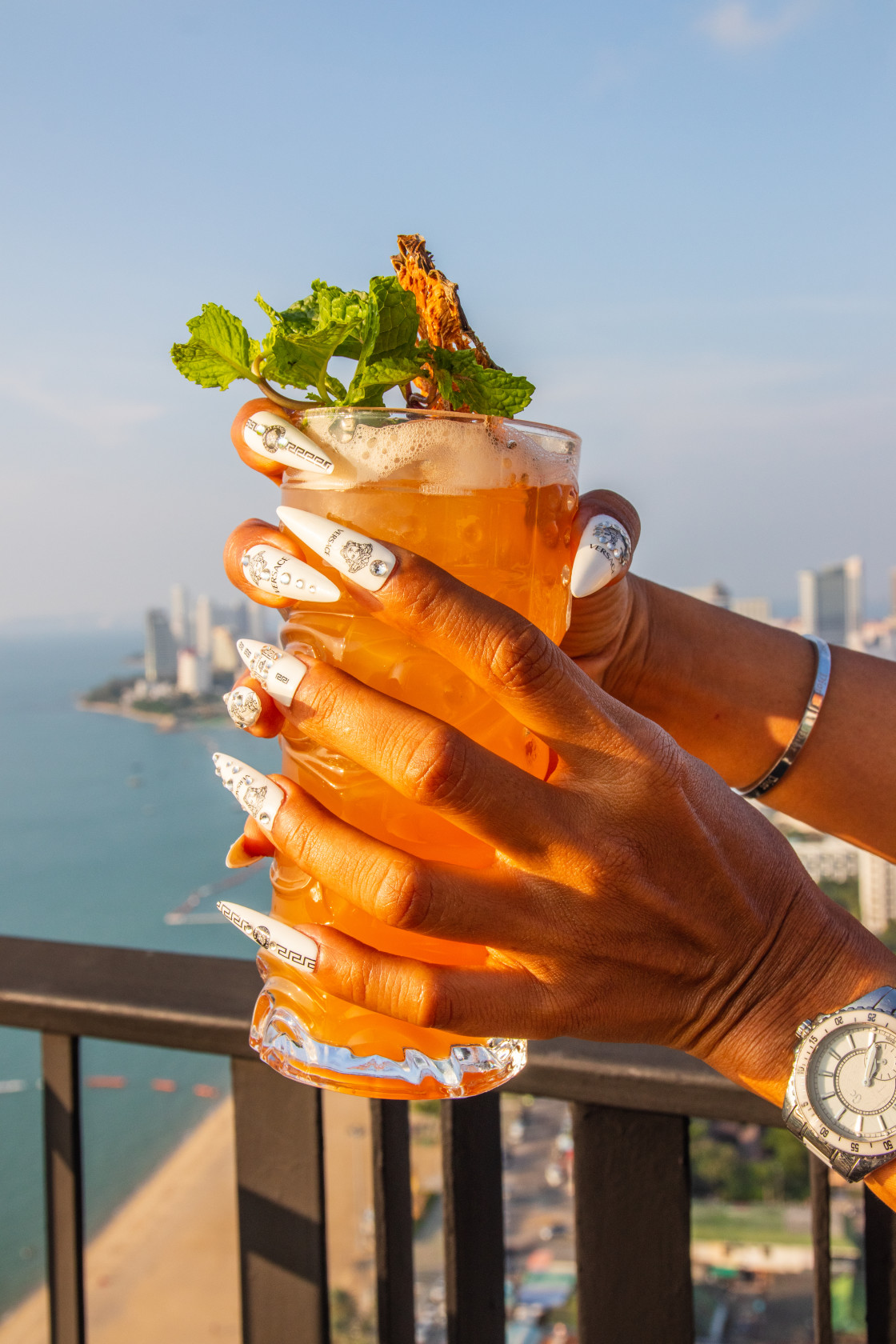 "One Mai Tai Cocktail in a Bar" stock image