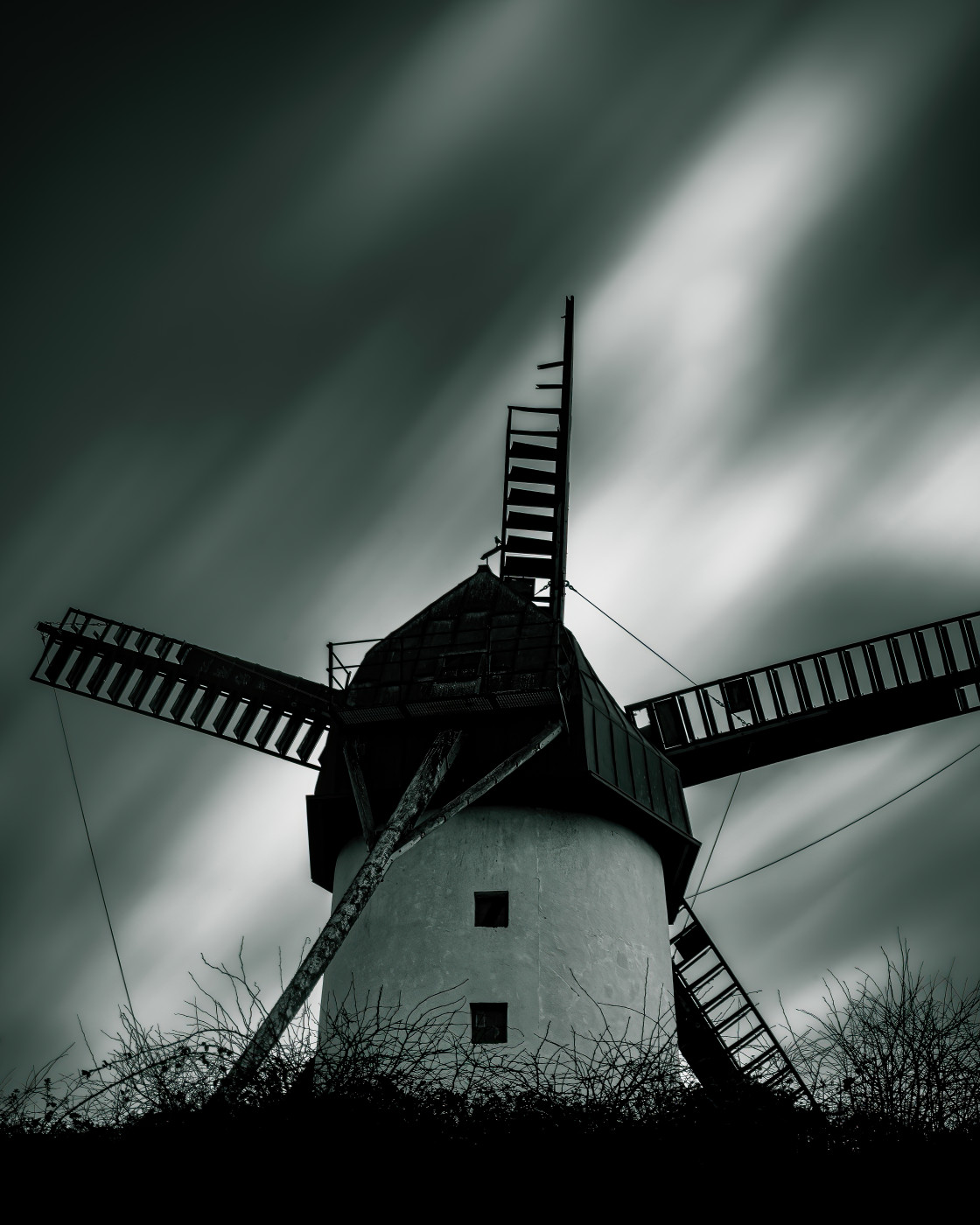 "Skerries Mill Long Exposure" stock image