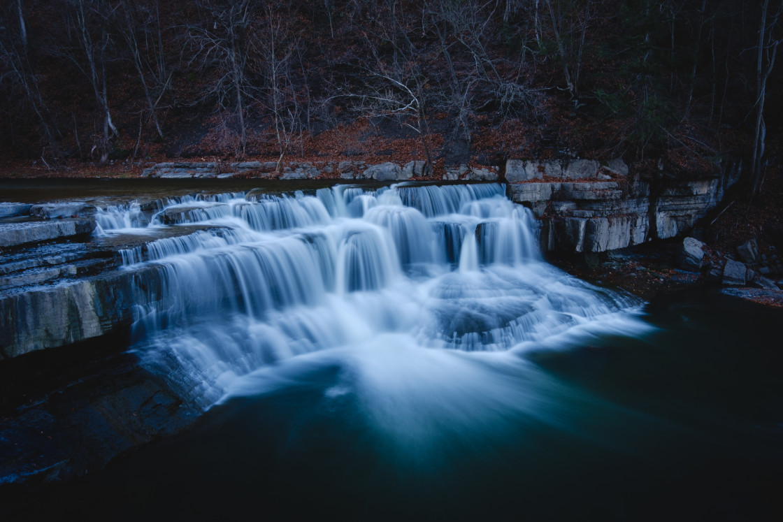 "Long exposure at Taughannock Falls State Park" stock image