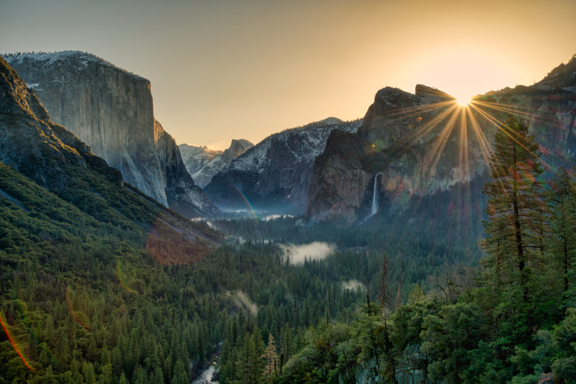 "Yosemite Valley Tunnel View" stock image