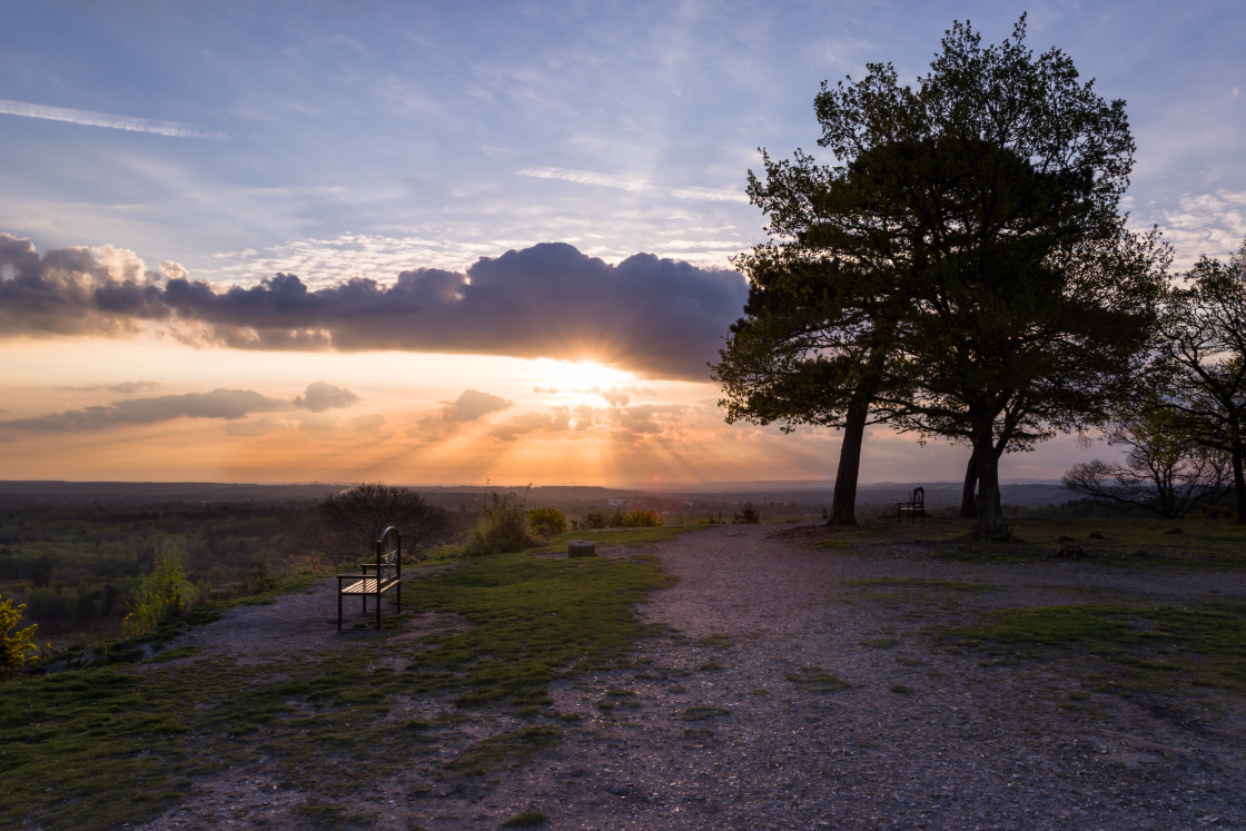 "Sun Rising on Flagstaff" stock image