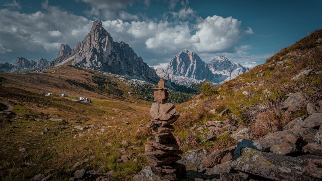 "Passo Giau -Dolomites Italy" stock image