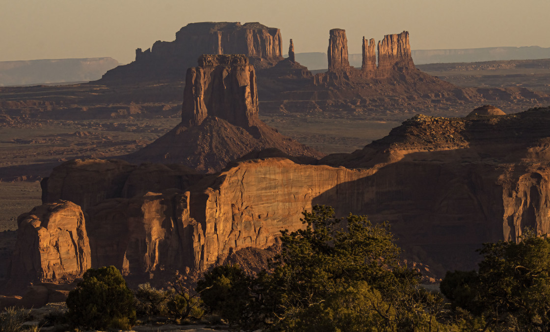 "A Smokey Hunt's Mesa Sunrise" stock image