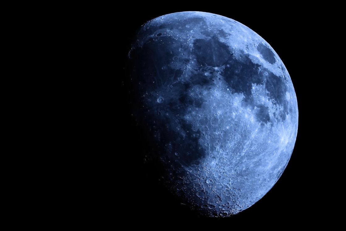 "Once in the Blue Moon" stock image