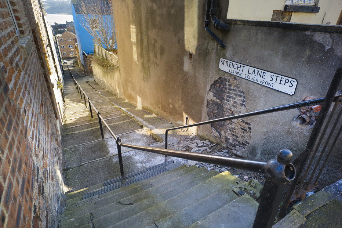 "Spreight Lane Steps" stock image