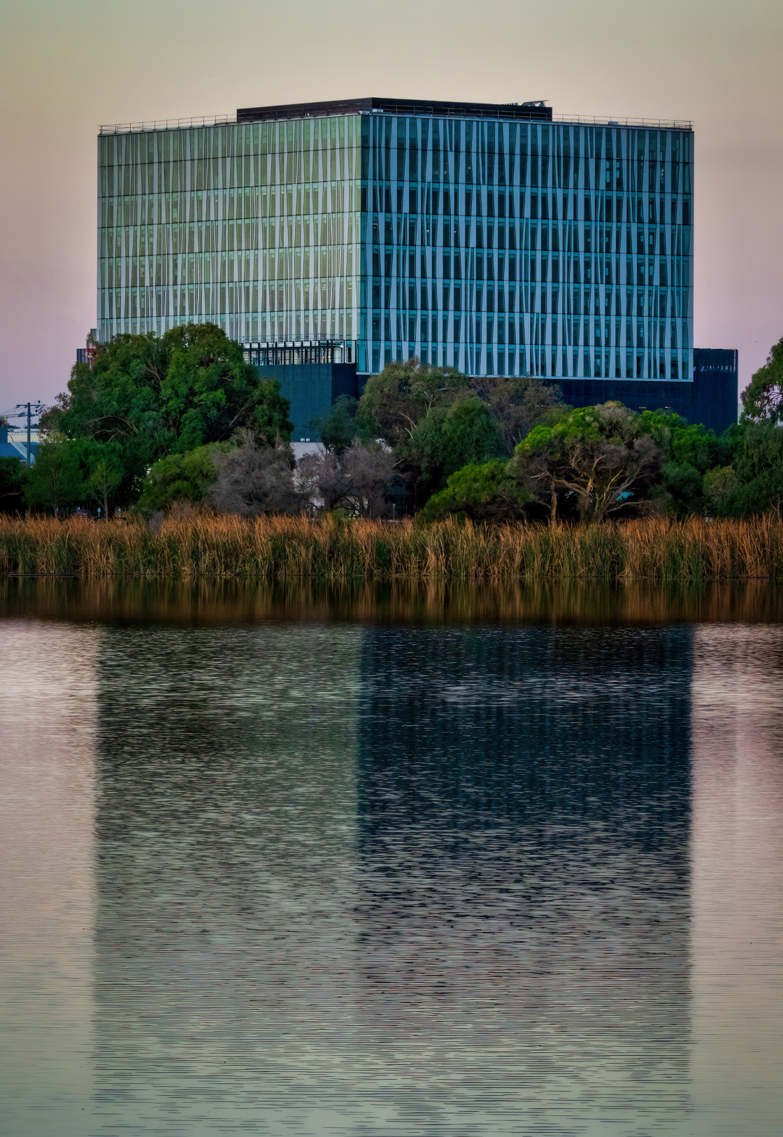 "Architecture Reflected Herdsman Lake 2" stock image