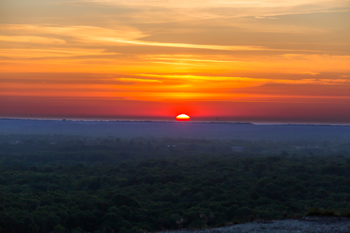 "Red Sunrise" stock image