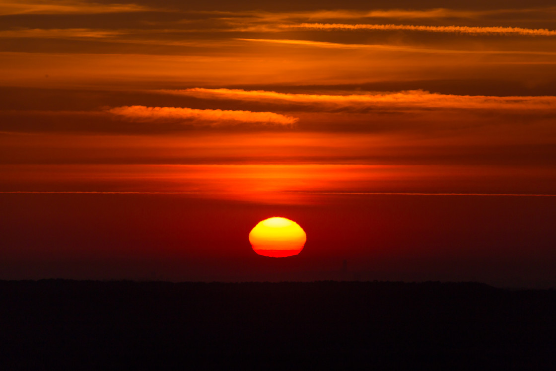 "Red Sunrise" stock image