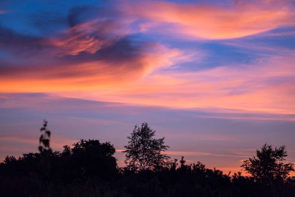 "Dawn Twilight Sky" stock image