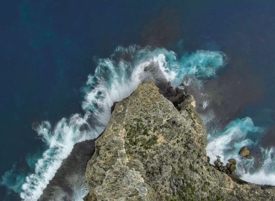 "Aerial View of Sharp Point, Torndirrup" stock image