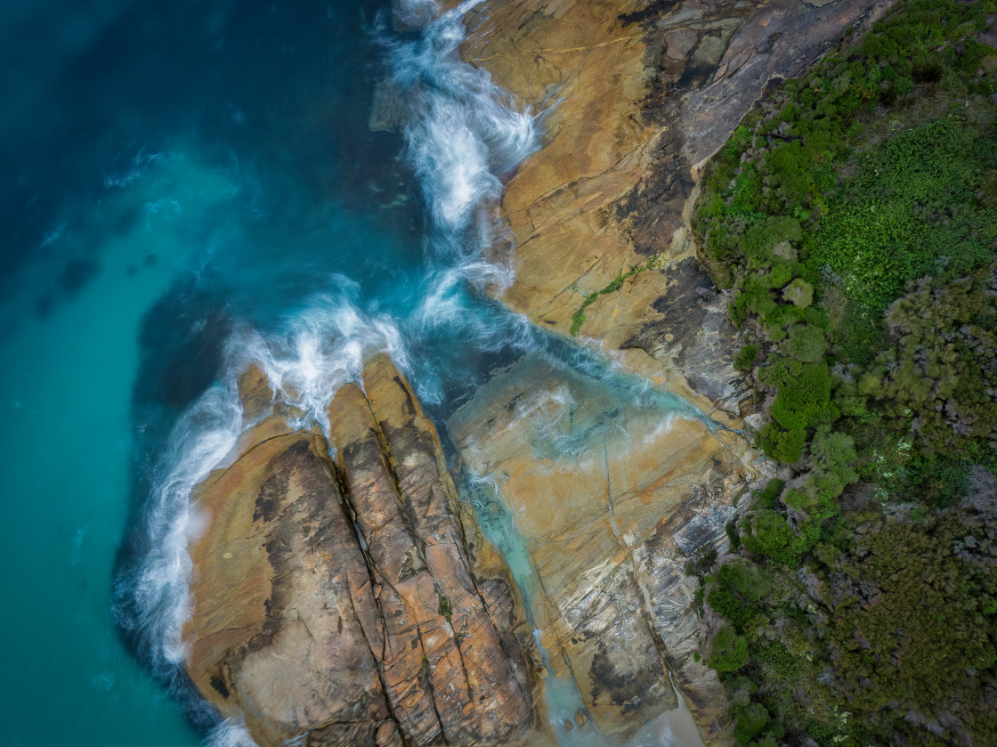 "Sinker Beach Aerial" stock image