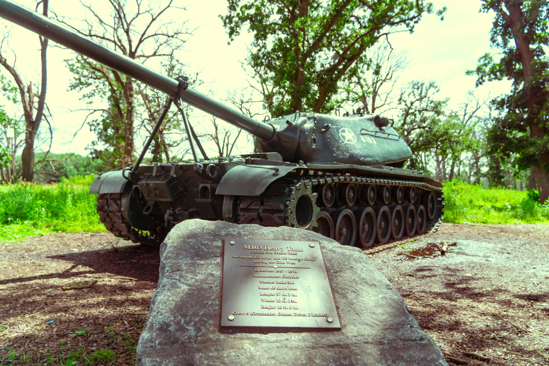 "M-103 Battle Tank" by BTG Photographer - $3.09 "M-103 Battle Tank" stock image