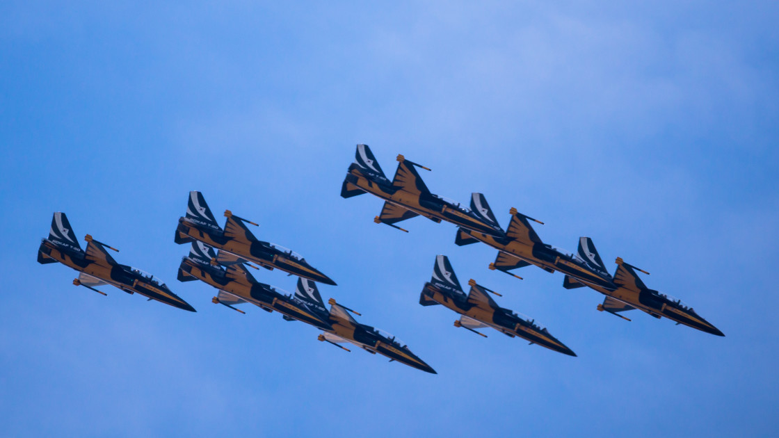 "ROKAF KAI T-50B Aircraft" by Gordon England - $12.57 "ROKAF KAI T-50B Aircraft" stock image