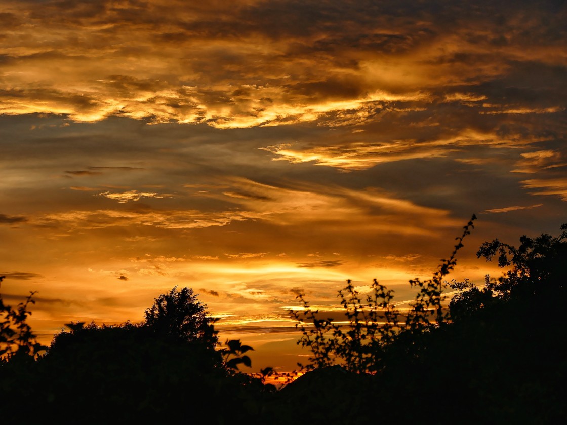 "Sunday sundown" stock image