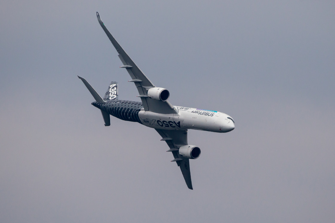 "Airbus A350 Aircraft" by Gordon England - $12.57 "Airbus A350 Aircraft" stock image
