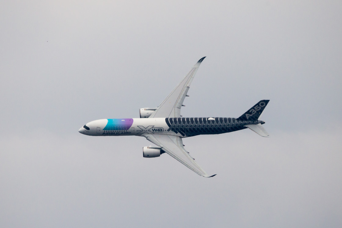 "Airbus A350 Aircraft" by Gordon England - $12.57 "Airbus A350 Aircraft" stock image