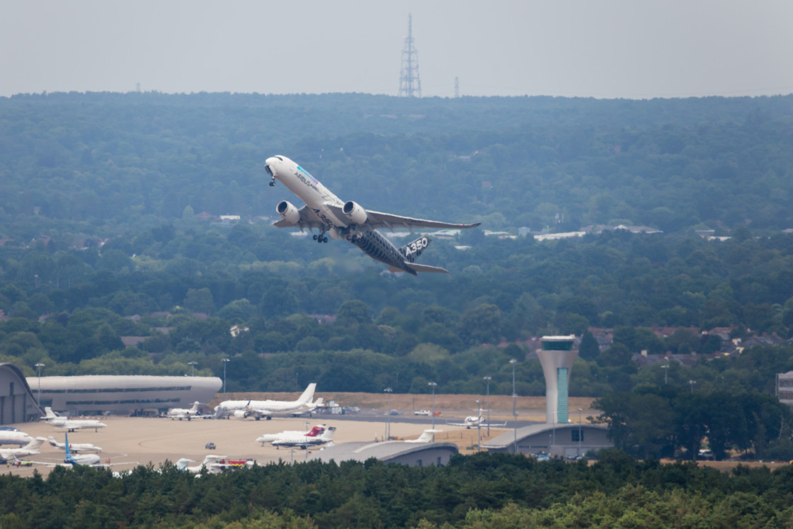 "Airbus A350 Aircraft Take-off" by Gordon England - $12.57 "Airbus A350 Aircraft Take-off" stock image