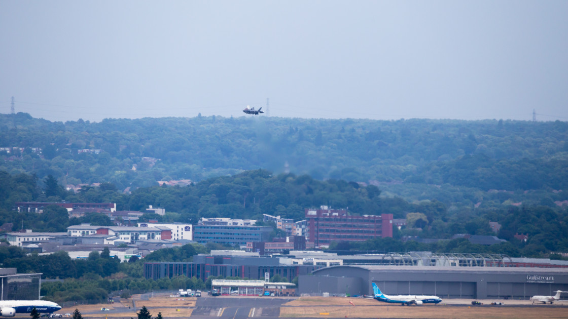 "RAF F-35B Lightning II Hover at FIA2022" by Gordon England - $12.57 "RAF F-35B Lightning II Hover at FIA2022" stock image