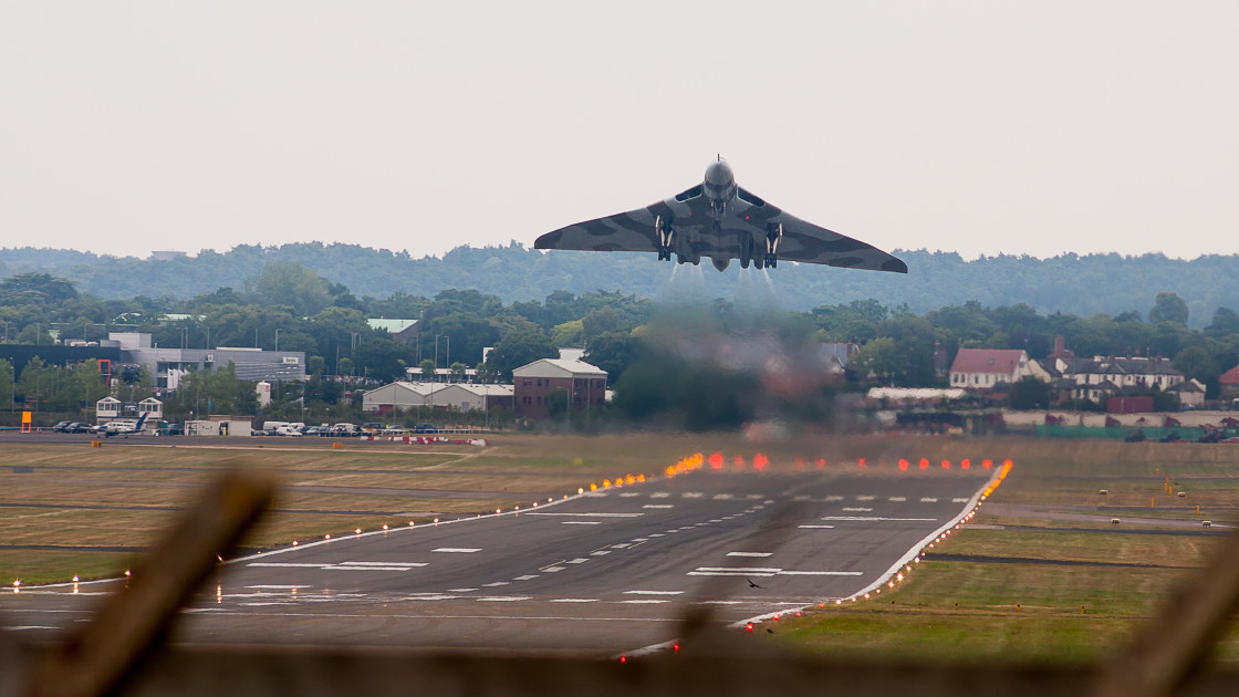 "Vulcan XH558 Take-off" by Gordon England - $12.63 "Vulcan XH558 Take-off" stock image