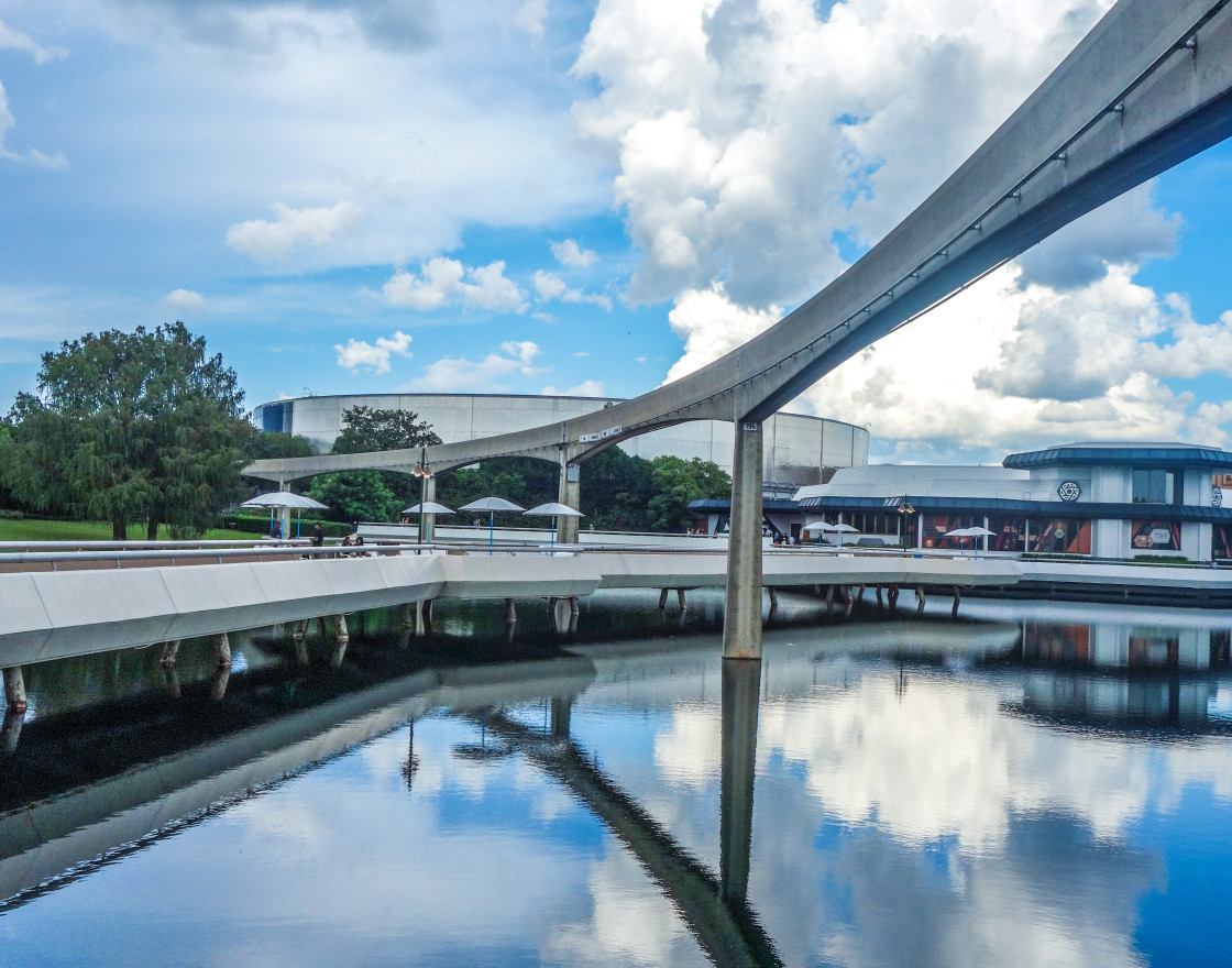 "Disney Monorail Station" stock image