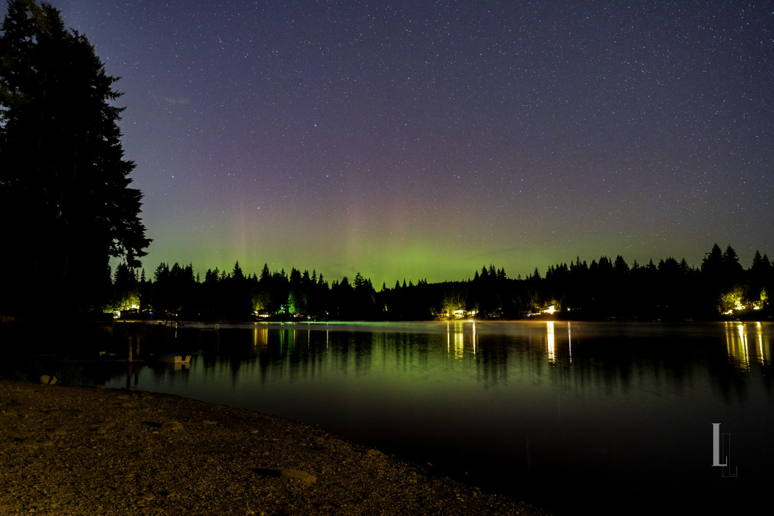 "Aurora Visits Duvall" stock image