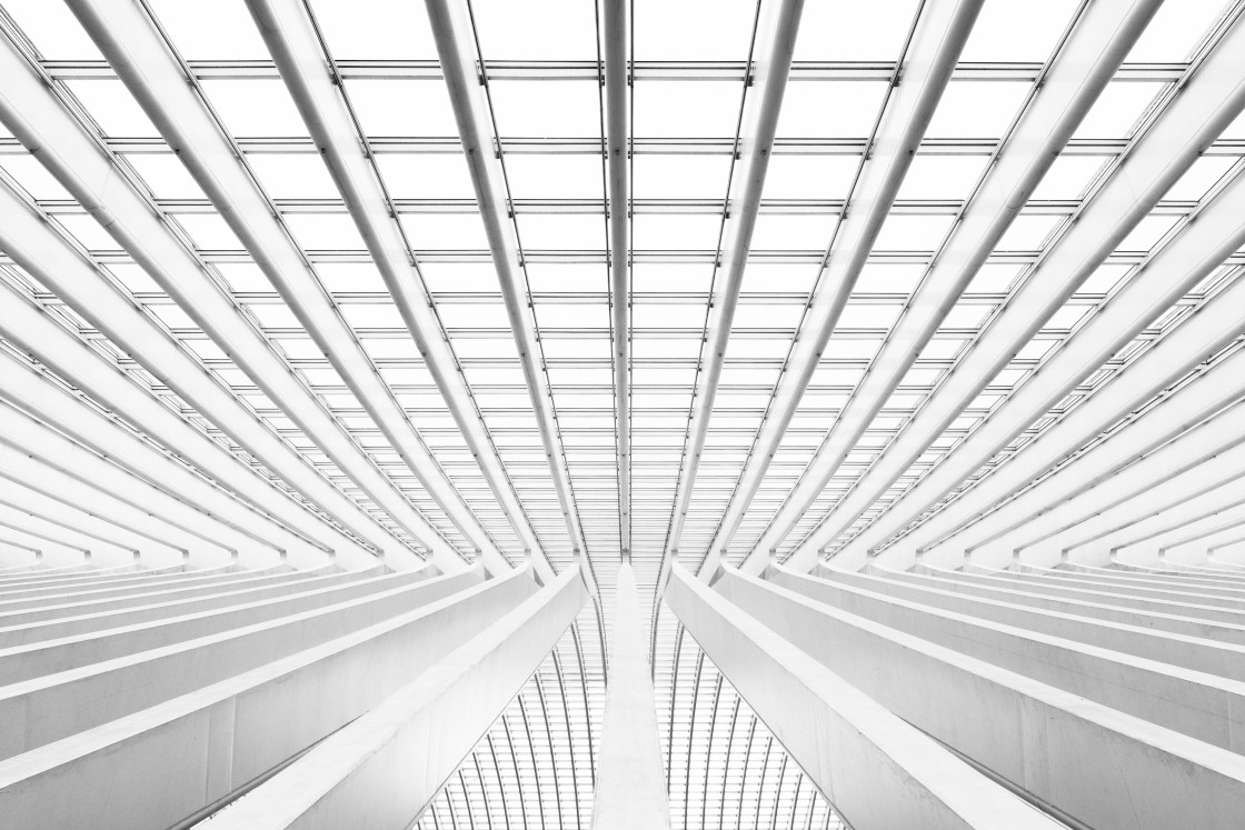 "The wonderful Calatrava station in Liège" stock image