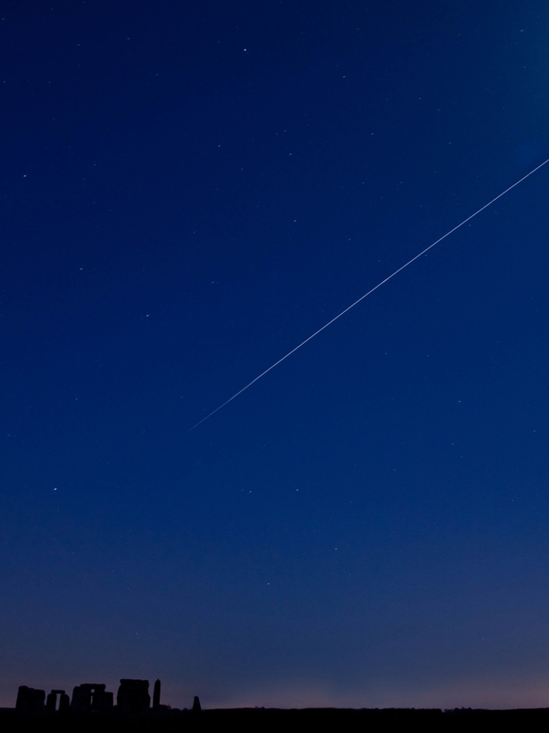 "ISS Meets Stonehenge" stock image