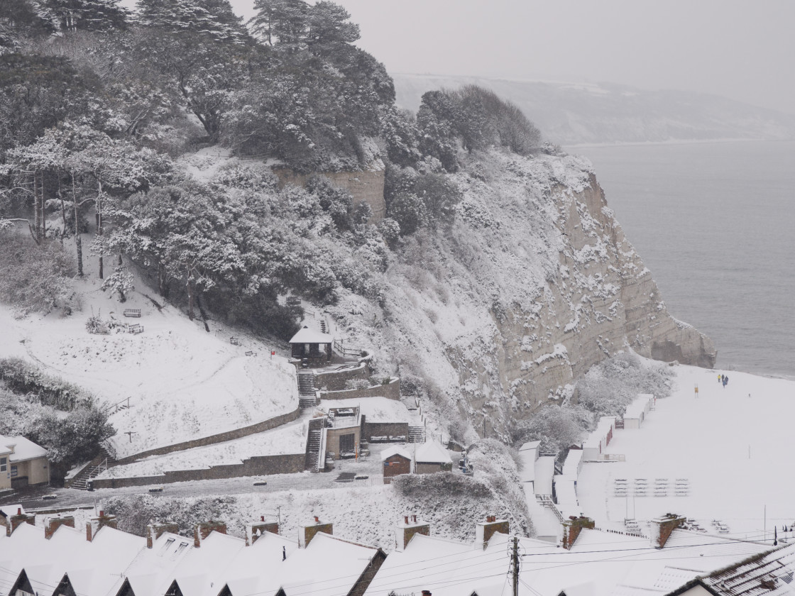 "Winter down on the coast." stock image