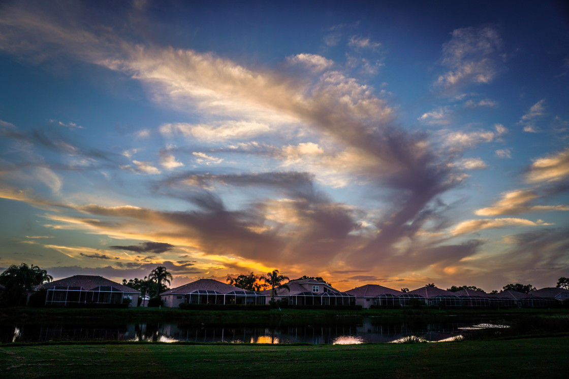 "Florida West Coast Sunset #1" stock image