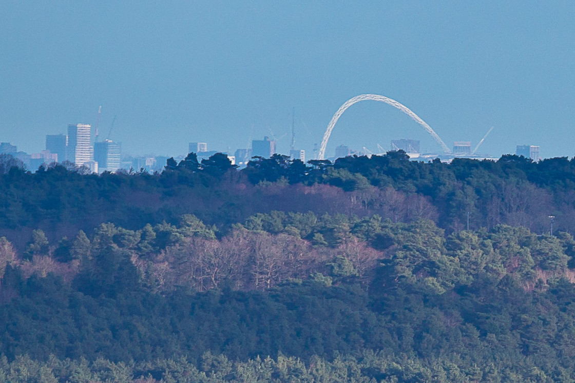 "Wembley Stadium on Skyline" stock image